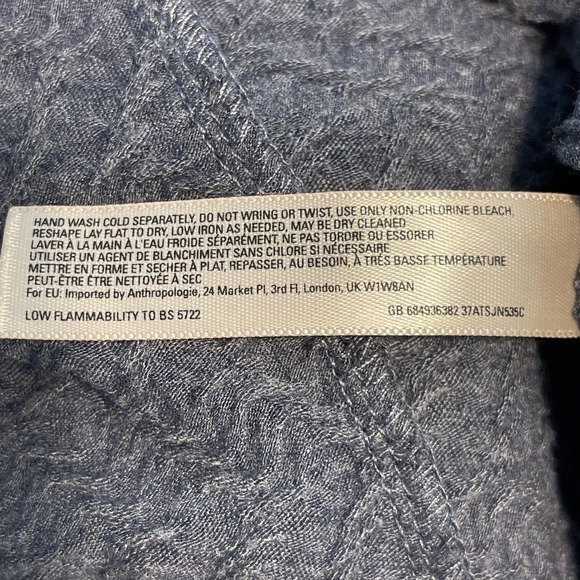 Lilka Grey Long Sleeve Soft Textured Belted Dress Medium‎ Pre-owned - Picture 7 of 9